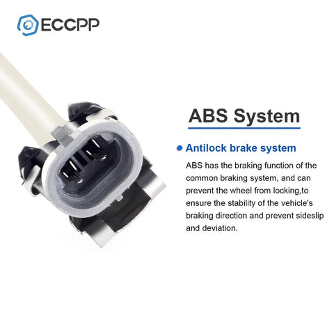 ABS connector for Front/Rear 5-Lug Wheel Hub Bearing Assembly w/ABS for 1997-2010 Buick Cadillac Chevy Olds Pontiac models