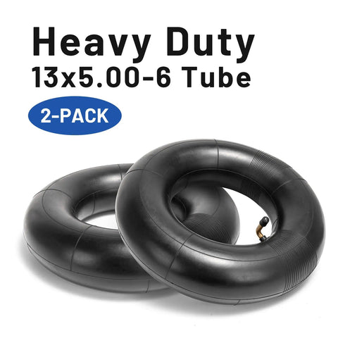 Heavy Duty Inner Tube For 13x5.00-6 And 5.00-6 Tires With TR87 Bent Valve Stem Exact Replacement Pack Of 2 for ATVs