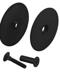 Steel Door Hole Cover Plate Matte Black Two And Five Eighths Inch Diameter Fits Doors Up To One And Three Quarters Inches Thick