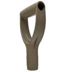 D Grip Replacement Handle For Shovels And Yard Tools, 1.26 Inch Inner Diameter Mount, 4mm Screw Hole, Tan Polypropylene Co-Polymer