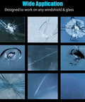 All In One Windshield Repair Kit For Chips And Cracks, Rapid Glass Repair Liquid With Nano Penetration Tech For A Quick Chip Fix