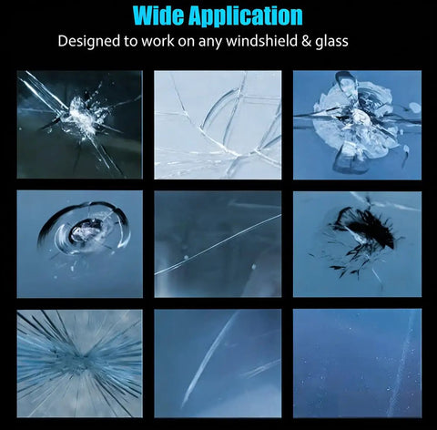 All In One Windshield Repair Kit For Chips And Cracks, Rapid Glass Repair Liquid With Nano Penetration Tech For A Quick Chip Fix