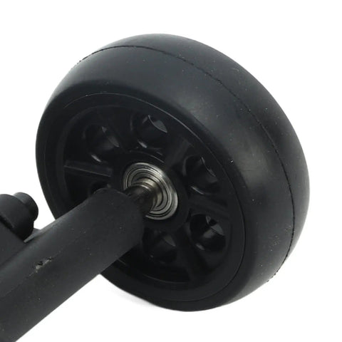 Close-up of Rugged Off Road RC Head Up Wheels Upgrade Set with shaft hub and bearings for one-eighth scale RC cars