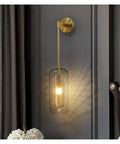 Lowkey Chill Modern Wall Sconces With Smooth Glass Shades And Glare Free LEDs That Really Bring Premium Vibes To Living Rooms And Bedrooms For Total Home Glow Up, gold finish, hanging design, glass shade.