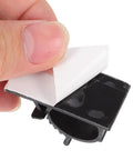 Self Adhesive Pipe Holder Clamps For Filtration System Tubes And Washing Machine Hoses, black plastic clip with peel-off backing