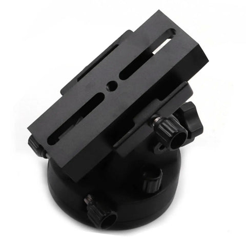 Rock Solid Aluminum Alloy Equatorial Wedge Telescope Mount Latitude Adjustment Seat in black for precise control and compatibility.