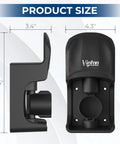 Badass J1772 Electric Vehicle Charger Holder Wall Mount design with measurements 3.4x4.3x8.5 inches, durable thermoplastic material.