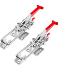 Two Pack Heavy Duty Toggle Clamps, 700 Lb Holding Capacity, Self Lock U Bolt With Anti Slip Handle for woodworking and automotive projects