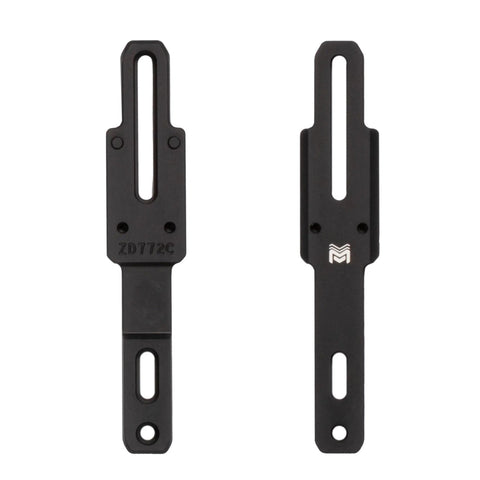 Grimlock Shotgun Rail Mount With Universal Mounting System And Gunsmithing Screw Set Fits Drilled And Tapped Shotguns Locks Up Tight Rmsc Footprint Red Dot Base side view