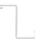 White Add-On Storage Hook Accessory for Ceiling Rack, steel, Z-shape, holds 25 lbs each, 4-pack