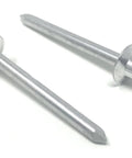 Aluminum Countersunk Head Blind Rivets Pop Rivets 3/16 x 1/4 Inch, 50 Count, Grip Range 0.126-0.250 Inch, Flush Finish For Aircraft Boats Race Cars And DIY Builds