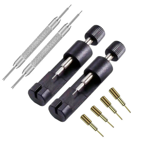 All In One Watch Link Removal Kit With Two Link Pliers Pin Remover Replacement Pins And Extractors For Easy Band Sizing And Bracelet Adjustment