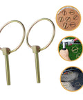 Heavy Duty Lynch Pin Kit Locking 12 Pieces For Tractors Trucks Mowers Wear Resistant Clips For Trailer Hitch And Safer Towing With Easy Lock Mechanism And Quick Install, 3/16 inch rings