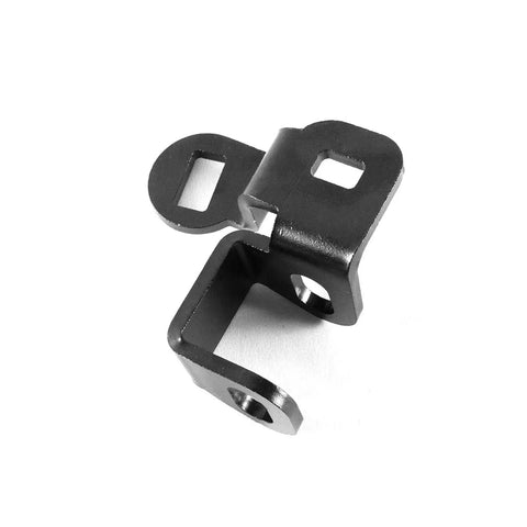 Direct Fit Transmission Linkage For Automatic Floor Shift Compatible With 1978 Through 1988 Monte Carlo El Camino Malibu Classic GM Muscle Cars Built From Durable Metal For Easy Bolt On Replacement Part To Restore Smooth Gear Shifts., black metal transmission linkage bracket with mounting holes