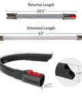 Flexible Crevice Tool And Extension Hose Kit For Cordless Vacuums Gen5 V15 V15s V12 V11 V10 V9 V8 V7 showing 63 in extended length