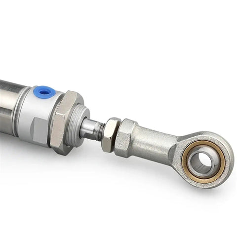Fisheye Joint Female Piston Rod End Ball Head For Universal Pneumatic Cylinder U Fitting Mounting Knuckle Bearing With Internal Thread 12mm Hole Beefy Alloy Build Ideal For CNC Robotics And Pneumatic Projects on cylinder rod