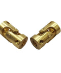 Five Pack 3mm To 3mm Brass Universal Joint Shaft Couplings With Screws And Wrench Hobbyist Grade Motor Shaft Coupler Connector