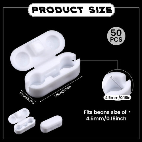 Keep Your Window Blinds Lookin Crisp With These Legit Mini Bead Chain Connectors And Slick Ball Cord Couplers 50 Pack 4.5mm Standard white cord clips for bead chains.