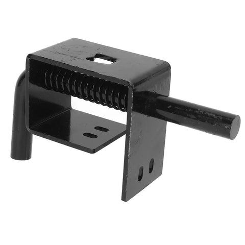 Heavy Duty Trailer Gate Spring Lock With Reinforced Metal Latch For Carry On Utility Trailer Door Safety, black metal latch with spring.