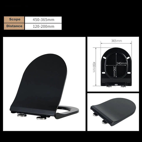 Square White Toilet Seat With Soft Close Lid And Quick Release Hardware For Straightforward Bathroom Upkeep ergonomic fiber shell dimensions shown