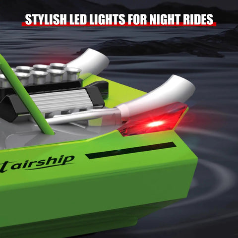 Next Level High Speed RC Jet Boat With Remote Control showing LED lights for night rides on water
