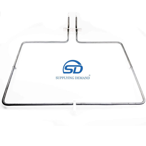 Model Specific Electric Range Bake Element Replacement 240V 3600W 16.5 Inch Long 3.11 Inch Inset Fits W10779716 W10289097 W10774342 AP5970727 4161369 PS11703285 Not Universal Fits Like A Glove In Your Oven, showing full view on white background.