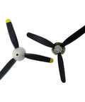3-Blade Propeller Set For Volantex RC 768-5 Spitfire Plane P7680505 2 Pack OEM Replacement Spare Parts, top view