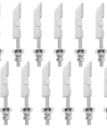 12 Piece Heavy Duty Toggle Bolt And Wing Nut Wall Anchor Set For Drywall Brick Walls And Ceiling Mounting With Adjustable Clamping