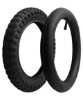 12x2.125 Inch Tire And Inner Tube Set For 12 Inch Bikes, Scooters And Electric Skateboards, Puncture Resistant Rubber With AV Valve, Black