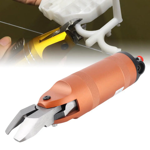 Heavy Duty Pneumatic Scissors Nipper Tool for Cutting Soft or Hard Plastic, Handy 10mm and 6.5mm Cutters, handheld view