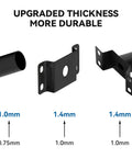 Heavy Duty Extension Mounting Arm For Solar Street Lights Outdoor Light Fixture Bracket thickness details with measurements