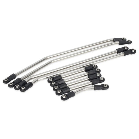 Ultra Light Carbon Fiber LCG Chassis Kit For 1/10 RC Crawler Rigs, High Performance Link Kit With 3mm Frame Rails And Delrin Skid Plate
