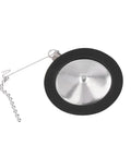 Top Shelf Reusable Siphon Pot Filter Built Tough With Rust Resistant Stainless Steel And Flexible Silicone Permanent coffee replacement, circular design.