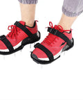 Lawn Aerator Shoes 1 Pair With Adjustable Buckles For Lawns Gardens And Patios, Durable PP Plastic Nail Shoes Tool For Deep Soil Aeration