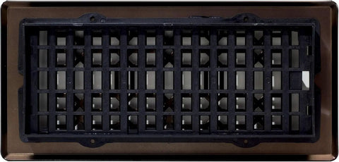 Heavy Duty Metal Louvered Air Vent Cover For 4x10 Floor Vents With Adjustable Damper Decorative Bronze Floor Register Covers