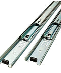 Heavy Duty 14 Inch Ball Bearing Drawer Slides With Full Extension, Steel Zinc Plated, supports up to 100 lbs, with mounting hardware