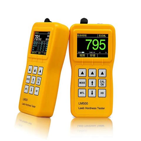 LM500 Portable Leeb Hardness Tester With D Type Impact High Definition IPS Screen Including D Test Block Mass Storage Multi View Interface Easy To Read Bold Font Readouts No Fuss Load Interface For On The Go Testing