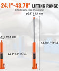 Heavy Duty Hydraulic Long Ram Jack 4 Ton Engine Hoist Cylinder With Single Piston Pump And Flat Base, lifting range display