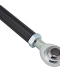 Weld On Rear Panhard Bar Track Rod Kit For Parallel Mount Multi Link Suspensions Universal Fit To Control Lateral Axle Movement In Coil Spring Or Coil Over Setups Built Tough With High Quality Components. black rod end close-up