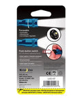 LED Upgrade Kit II for Flashlights Quadruple Battery Life, Focusable Beam, Shockproof Push Button Tail Cap packaging back