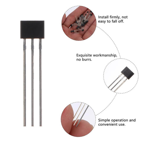 Slim Hall Effect Sensor for Brushless Motors, showing size and smooth finish, ideal for DIY and industrial projects.