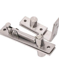 Concealed Door Pivot Hinge Stainless Steel Heavy Duty Brushed Finish 180 Degree Rotation 300 Lbs Load Capacity For Wooden Doors