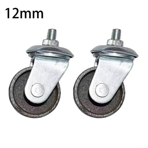 Beefy Industrial Steel Caster Wheels for Auto Shop Equipment, 12mm heavy duty swivel casters for three tons, pack of 2