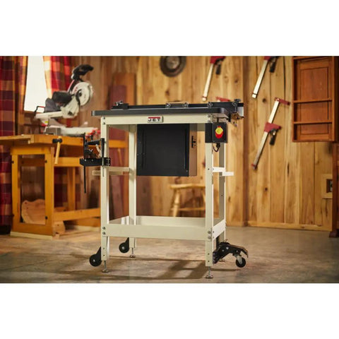 Dust Collection Box for Router Table with Fully Enclosed Metal Construction, Integrated Airflow Vents and 4 Inch Dust Port