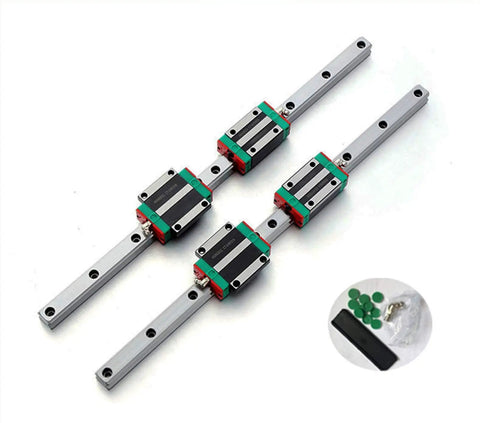 4 Piece Bearing Steel Carriage Slider Set For HGH Series Linear Guides And HGR Rails, Smooth Low Backlash Motion Components For CNC Machines, 3D Printing, And Rail Motion Systems, HGW20CC Compatible, steel rail sliders