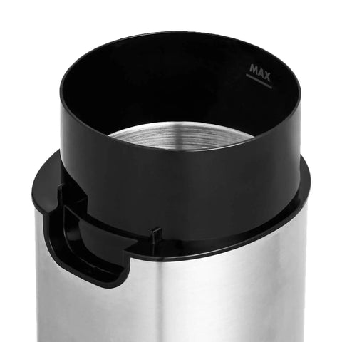 Close-up of Fast Electric Coffee Grinder For Home Use Easy To Use Coffee Bean And Spice Grinder With Heavy Duty Stainless Steel Grind Blades