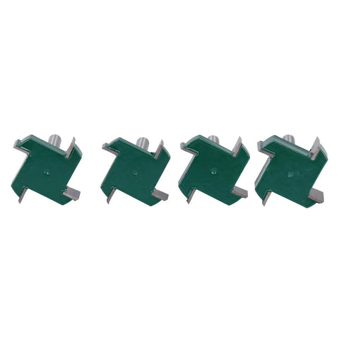 Cool Four Piece T Slot Router Bit Set With 1/4 Inch Shank Perfect For Grooving, Slotting And CNC Milling Projects In Your Woodworking Shop.