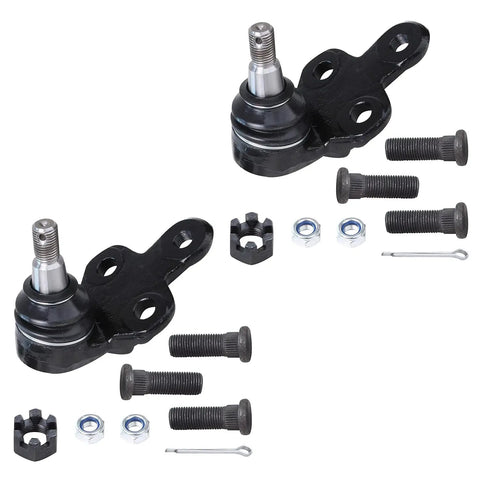 10 Piece Front Suspension Kit For Toyota Camry Avalon Solara With Tie Rods And Sway Bar Links Replacement Set For 1997 To 2004 Models Durable Easy Install OEM Style Parts For A Smooth Quiet Ride And A Snug Street Proven Feel. Front ball joints with bolts