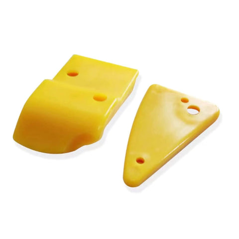 Tire Changer Plastic Inserts Kit For Duck Head Mount And Demount showing nylon demount fitting head parts, 2 pack set