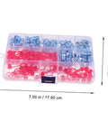 Zerk Fitting 100Pcs Assortment Kit with straight and grease nipples, durable zinc plated iron fittings set in plastic case